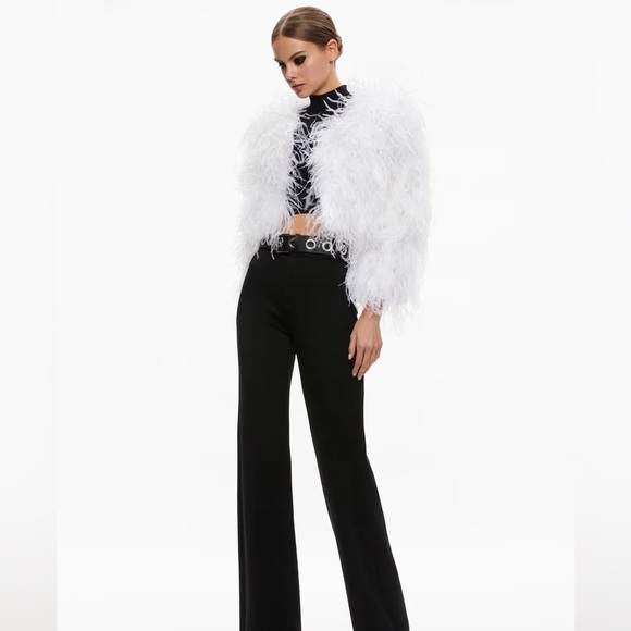 Alice + Olivia Jackets & Blazers - Alice and Olivia Kidman feather jacket